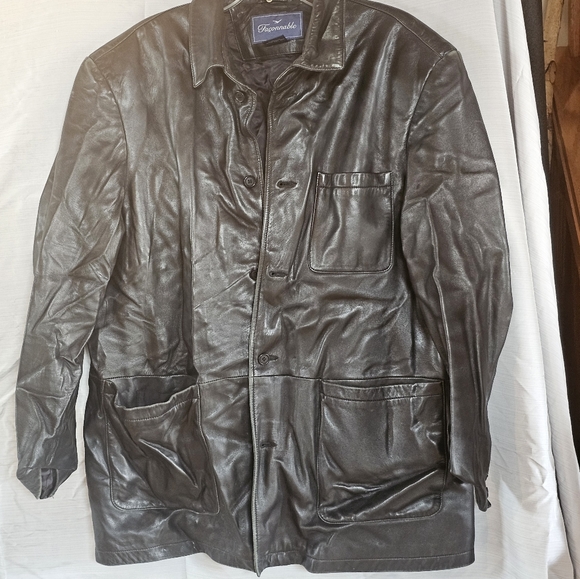Faconnable Leather coat - Picture 2 of 2